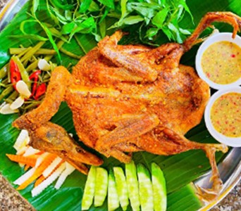 459. Vịt nướng muối ớt cơm cháy (nữa con )